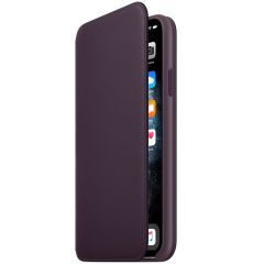 Apple Leather Folio Bookcase iPhone 11 Pro Max - Aubergine