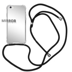 iMoshion Mirror Backcover met koord iPhone 6 / 6s - Zilver