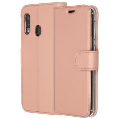 Accezz Wallet Softcase Booktype Samsung Galaxy A20e - Rosé Goud