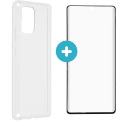 iMoshion Softcase Backcover + Glas Screenprotector Galaxy S10 Lite
