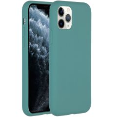Accezz Liquid Silicone Backcover iPhone 11 Pro - Donkergroen