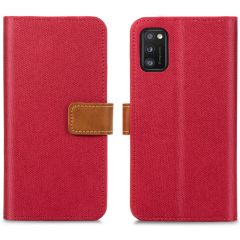 iMoshion Luxe Canvas Booktype Samsung Galaxy A41 - Rood