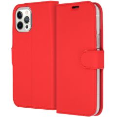 Accezz Wallet Softcase Booktype iPhone 12 Pro Max - Rood