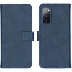 iMoshion Luxe Booktype Samsung Galaxy S20 FE - Donkerblauw