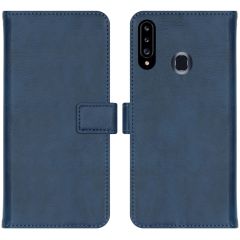 iMoshion Luxe Booktype Samsung Galaxy A20s - Donkerblauw