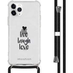 iMoshion Design hoesje met koord iPhone 11 Pro - Live Laugh Love