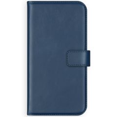 Selencia Echt Lederen Bookcase Samsung Galaxy A21s - Blauw
