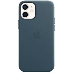 Apple Leather Backcover MagSafe iPhone 12 Mini - Baltic Blue
