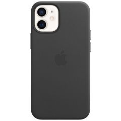 Apple Leather Backcover MagSafe iPhone 12 Mini - Black