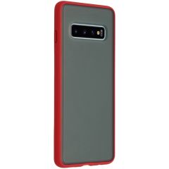 iMoshion Frosted Backcover Samsung Galaxy S10 - Rood