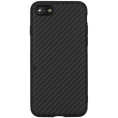 Carbon Softcase Backcover iPhone SE (2022 / 2020) / 8 / 7 - Zwart