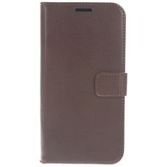 Valenta Leather Booktype iPhone 12 Mini - Bruin