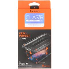 Spigen GLAStR Screenprotector + Applicator iPhone Xr