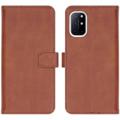 iMoshion Luxe Booktype OnePlus 8T - Bruin