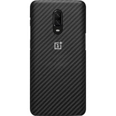 OnePlus Carbon Protective Backcover OnePlus 6T - Zwart