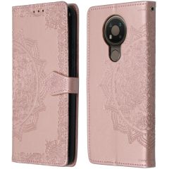 iMoshion Mandala Bookcase Nokia 3.4 - Rosé Goud