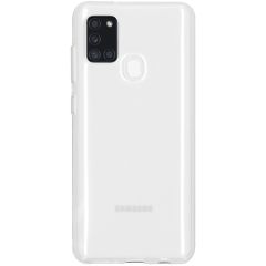 Softcase Backcover Samsung Galaxy A21s - Transparant