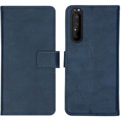 iMoshion Luxe Booktype Sony Xperia 1 II - Donkerblauw