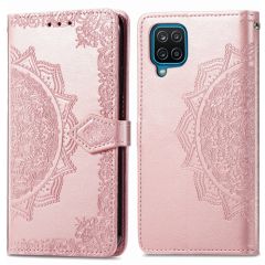 iMoshion Mandala Booktype Samsung Galaxy A12 - Rosé Goud