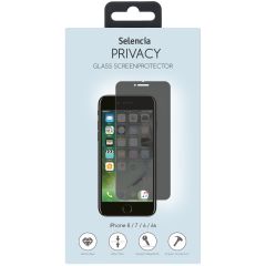 Selencia Gehard Glas Privacy Screenprotector iPhone 8 / 7 / 6s / 6