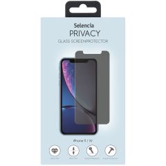 Selencia Gehard Glas Privacy Screenprotector iPhone 12 (Pro) / 11 /Xr