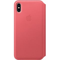Apple Leather Folio Booktype iPhone Xs Max - Peony Pink