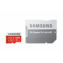 Samsung 32GB EVO Plus microSDHC geheugenkaart klasse 10 + adapter