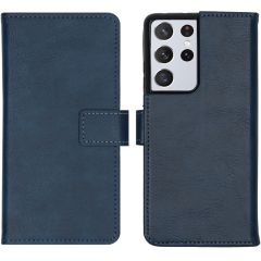 iMoshion Luxe Booktype Samsung Galaxy S21 Ultra - Donkerblauw