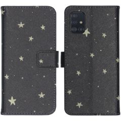 iMoshion Design Softcase Bookcase Samsung Galaxy A51 - Stars Gold