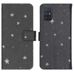 iMoshion Design Softcase Bookcase Samsung Galaxy A71 - Stars Gold