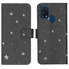 iMoshion Design Softcase Book Case Samsung Galaxy M31 - Stars Gold