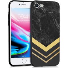iMoshion Design hoesje iPhone SE (2020) / 8 / 7 - Marmer - Goud