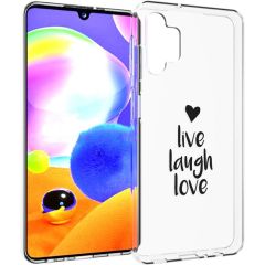 iMoshion Design hoesje Samsung Galaxy A32 (5G) - Live Laugh Love