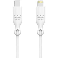 Just Green USB-C naar Lightning kabel - Recyclebaar - MFi certificering - 3A - 1.2 meter - Wit