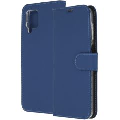 Accezz Wallet Softcase Booktype Samsung Galaxy A12 - Donkerblauw
