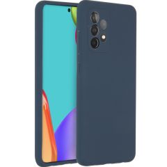 Accezz Liquid Silicone Backcover Galaxy A52(s) (5G/4G) - Donkerblauw