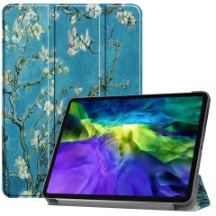iMoshion Design Trifold Bookcase iPad Pro 11 (2022 - 2018) - Green Plant