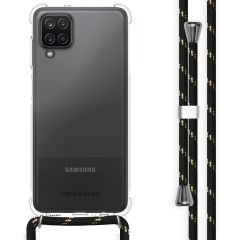 iMoshion Backcover met koord Samsung Galaxy A12 - Zwart Goud