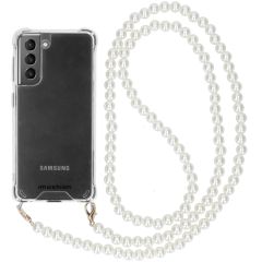 iMoshion Backcover met koord - Parels Samsung Galaxy S21 Plus