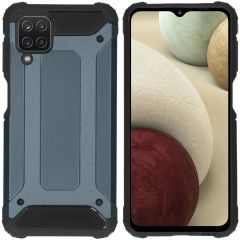 iMoshion Rugged Xtreme Backcover Samsung Galaxy A12 - Donkerblauw