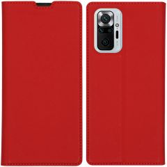 iMoshion Slim Folio Book Case Xiaomi Redmi Note 10 Pro - Rood