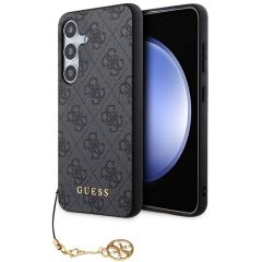 Guess 4G Classic Logo Backcover Charm Samsung Galaxy S24 Plus - Zwart