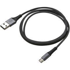 Celly Braided Micro-USB naar USB kabel - 1 meter - Zwart