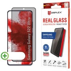 Displex Screenprotector Privacy Glass Full Cover Samsung Galaxy S22 Ultra 