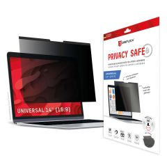 Displex Privacy Safe Magnetische Screenprotector voor universele laptops van 14 inch (16:9)