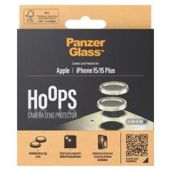 PanzerGlass Camera Protector Hoop Optic Rings iPhone 15 / 15 Plus - Yellow