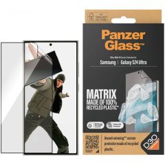PanzerGlass Matrix Recycled Ultra-Wide Fit Anti-Bacterial Screenprotector incl. applicator Samsung Galaxy S24 Ultra