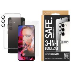 PanzerGlass Safe 3-in-1 pack - Hoesje + screenprotector + camera protector Samsung Galaxy S24