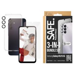 PanzerGlass Safe 3-in-1 pack - Hoesje + screenprotector + camera protector Samsung Galaxy A15 (5G/4G)