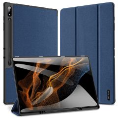Dux Ducis Domo Bookcase Samsung Galaxy Tab S9 Ultra / S8 Ultra - Donkerblauw